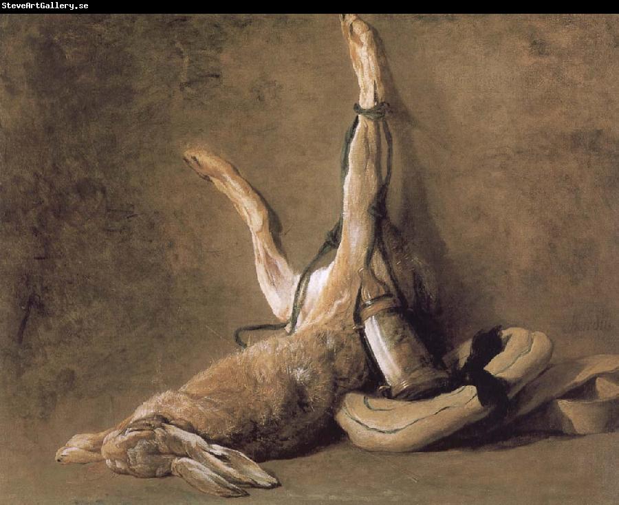 Jean Baptiste Simeon Chardin Hare and hunting with tinderbox